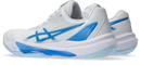 Asics Womens Sky Elite FF Lo 3 Indoor Court Shoes - White/Blue Coast