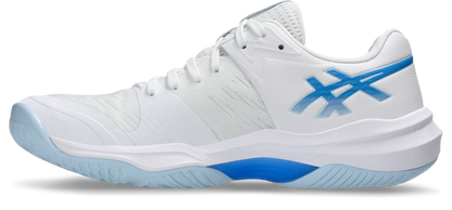 Asics Womens Sky Elite FF Lo 3 Indoor Court Shoes - White/Blue Coast