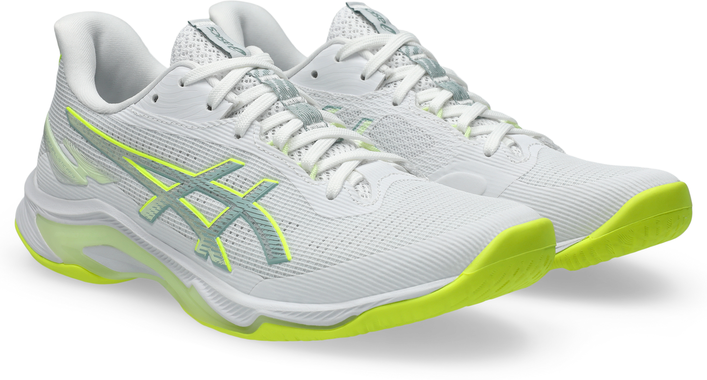 Asics Womens Netburner Ballistic FF4 - White/Safety Yellow