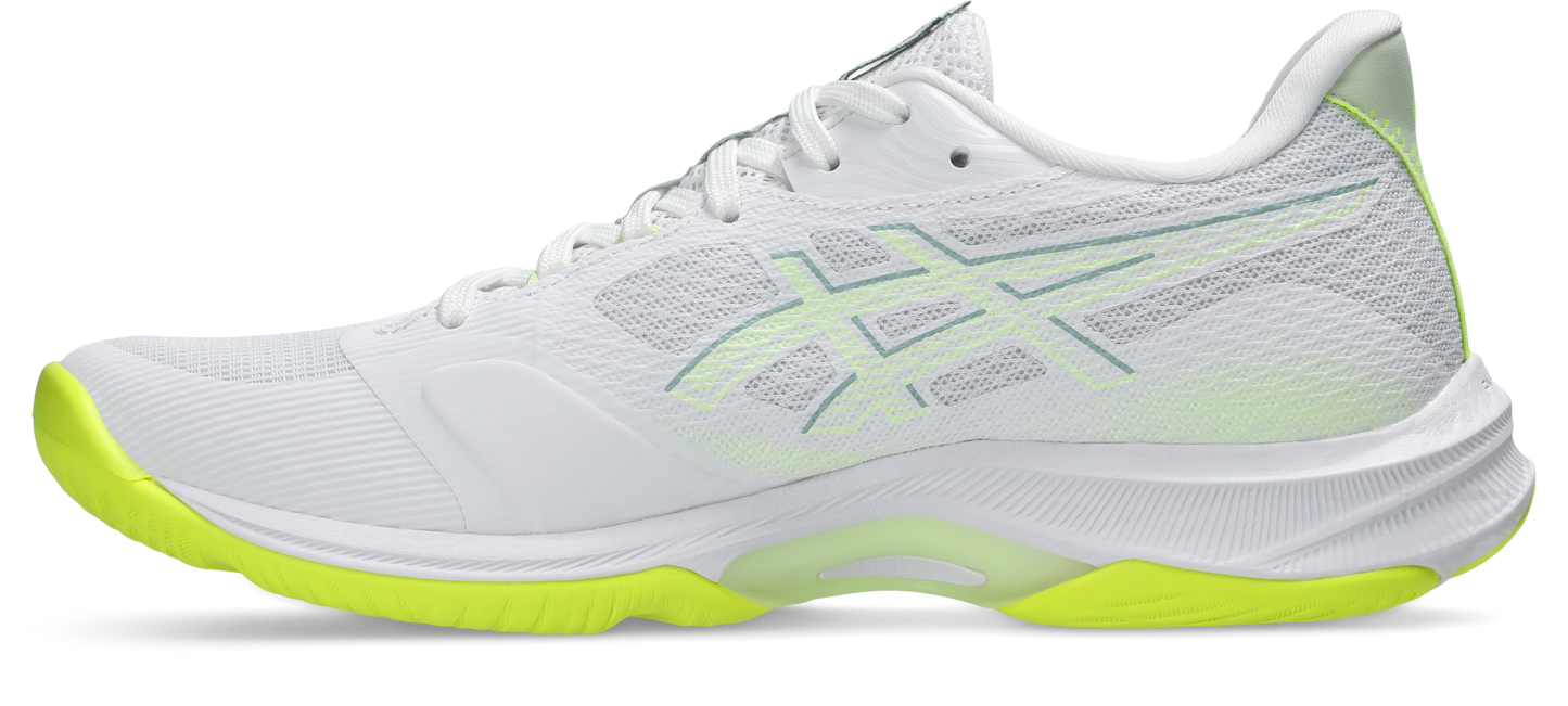 Asics Womens Netburner Ballistic FF4 - White/Safety Yellow