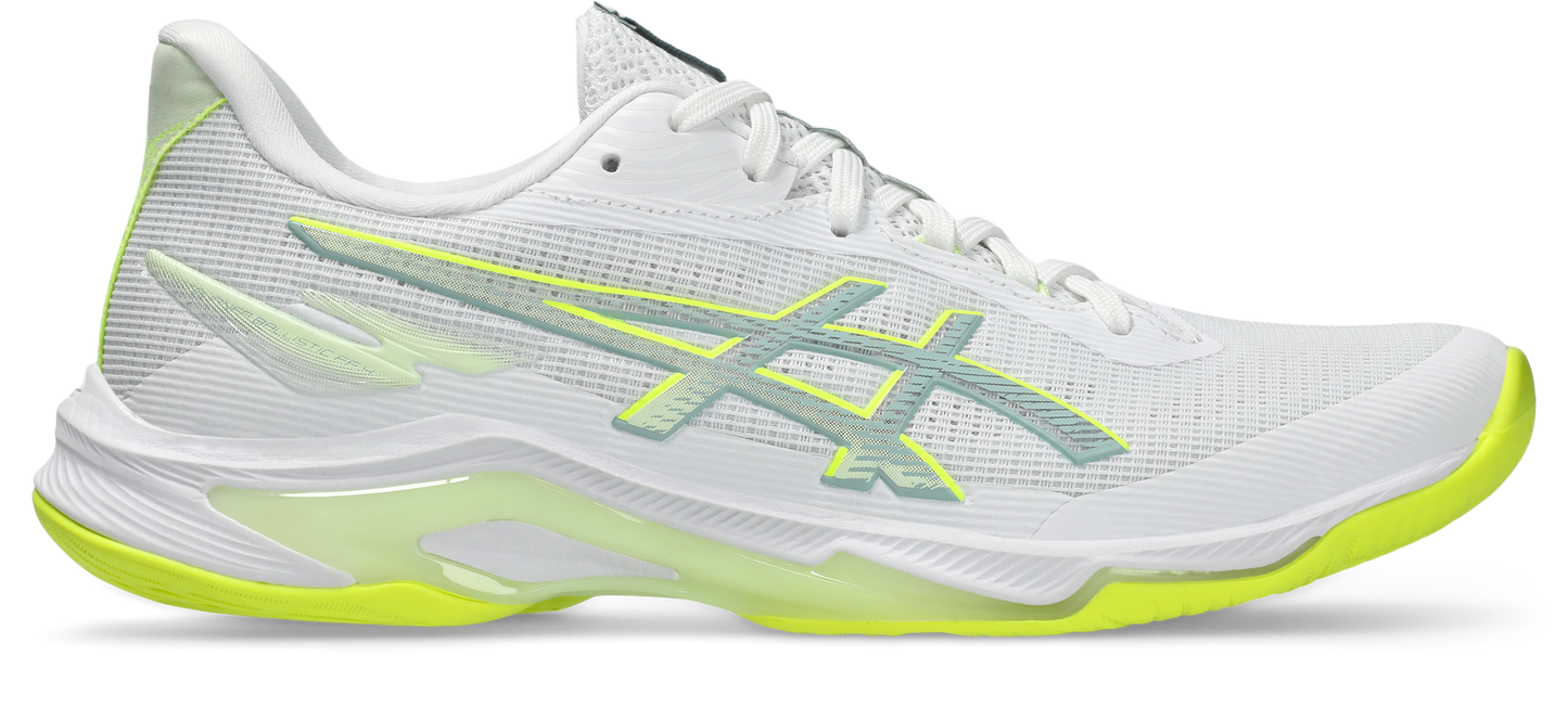 Asics Womens Netburner Ballistic FF4 - White/Safety Yellow