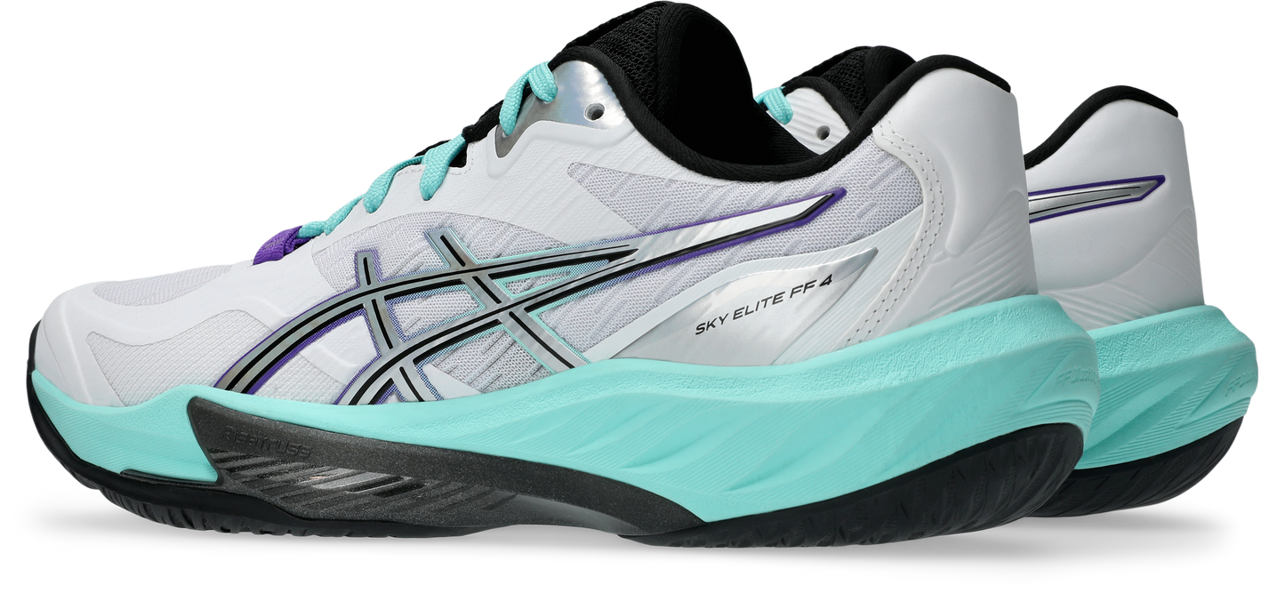 Asics Womens Sky Elite FF4 Indoor Court Shoes - White/Radiant Amethyst