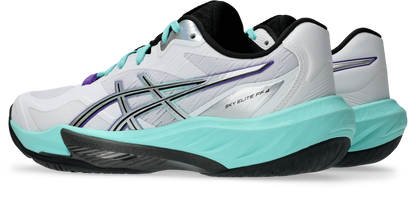 Asics Womens Sky Elite FF4 Indoor Court Shoes - White/Radiant Amethyst