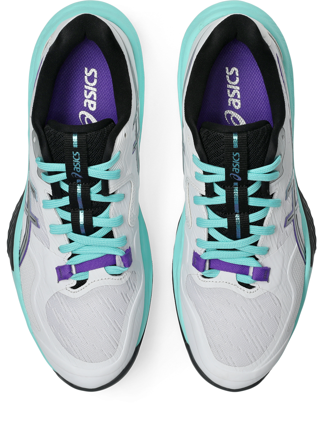 Asics Womens Sky Elite FF4 Indoor Court Shoes - White/Radiant Amethyst