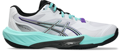 Asics Womens Sky Elite FF4 Indoor Court Shoes - White/Radiant Amethyst