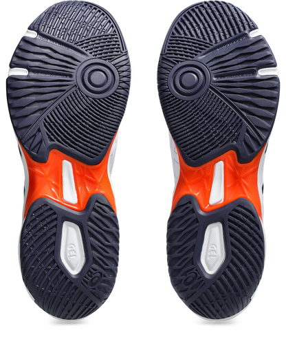 Asics Mens Gel Rocket 11 Indoor Court Shoes - White/Indigo Fog