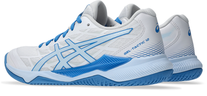 Asics Womens Gel Tactic Indoor Court Shoe - White/Light Blue
