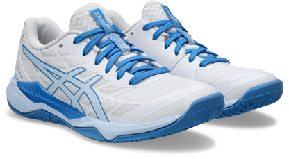 Asics Womens Gel Tactic Indoor Court Shoe - White/Light Blue