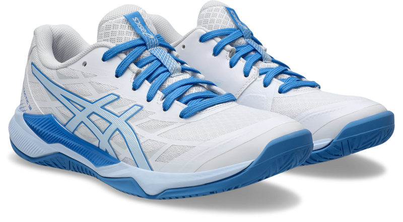 Asics Womens Gel Tactic Indoor Court Shoe - White/Light Blue