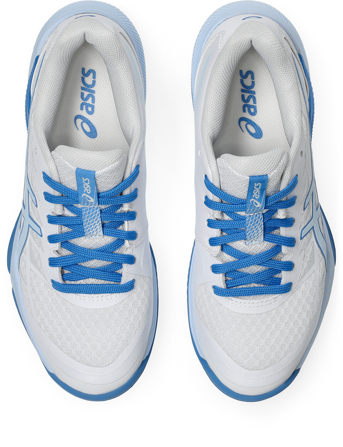 Asics Womens Gel Tactic Indoor Court Shoe - White/Light Blue