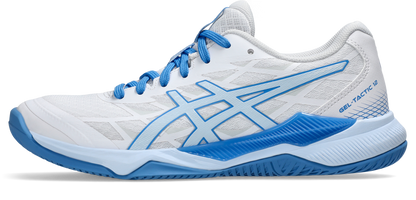Asics Womens Gel Tactic Indoor Court Shoe - White/Light Blue