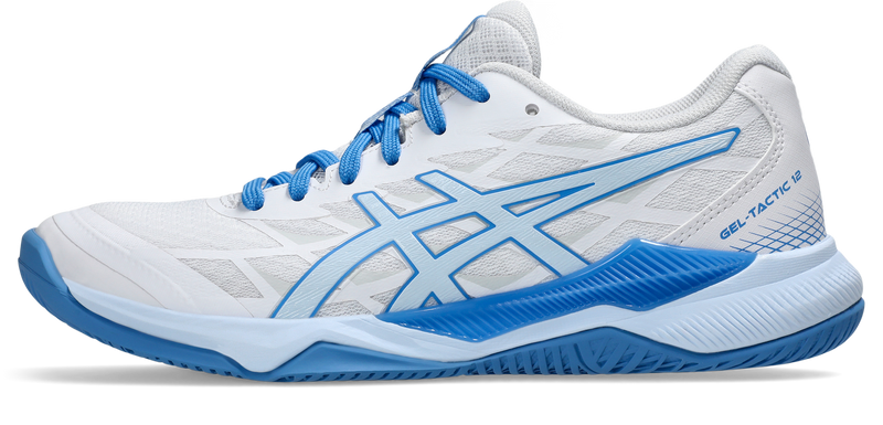 Asics Womens Gel Tactic Indoor Court Shoe - White/Light Blue