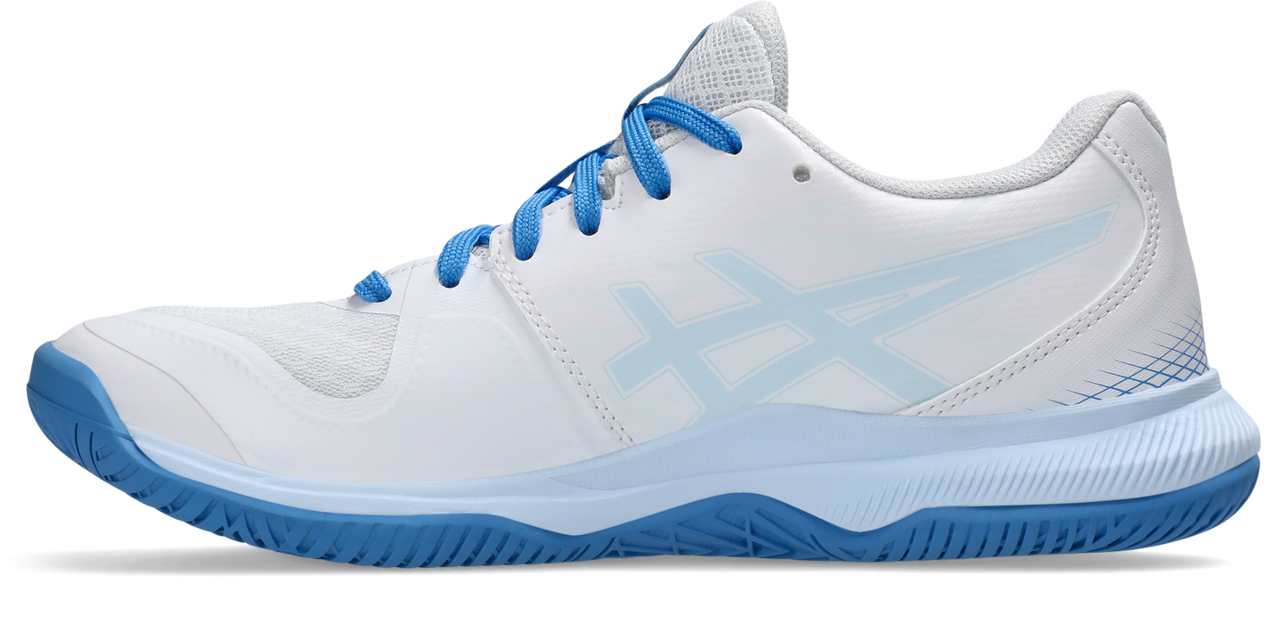 Asics Womens Gel Tactic Indoor Court Shoe - White/Light Blue