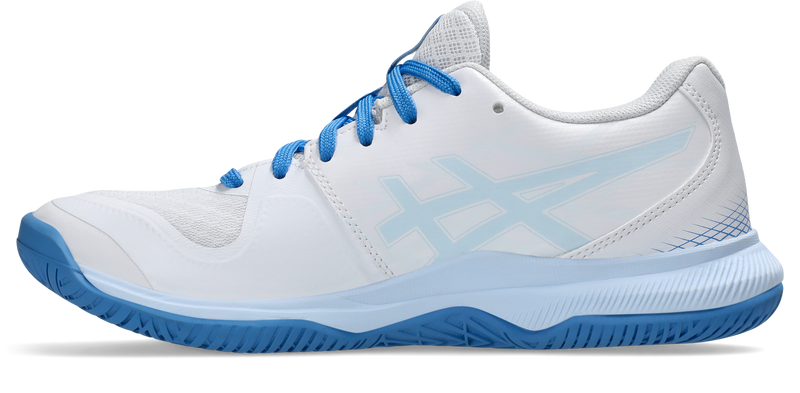 Asics Womens Gel Tactic Indoor Court Shoe - White/Light Blue