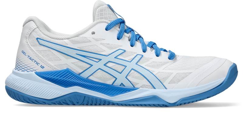 Asics Womens Gel Tactic Indoor Court Shoe - White/Light Blue