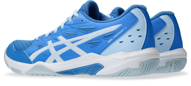 Asics Womens Gel Rocket 11 Indoor Court Shoes - Blue Coast/White