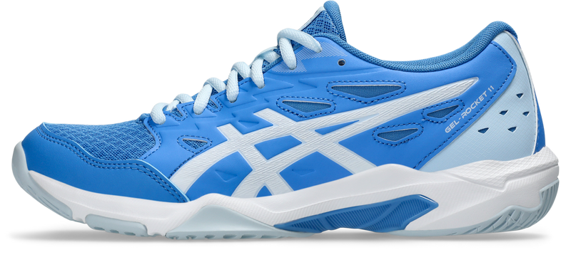 Asics Womens Gel Rocket 11 Indoor Court Shoes - Blue Coast/White