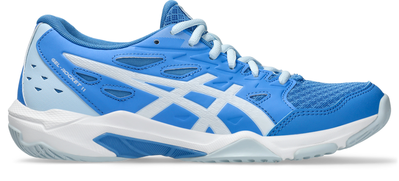 Asics Womens Gel Rocket 11 Indoor Court Shoes - Blue Coast/White