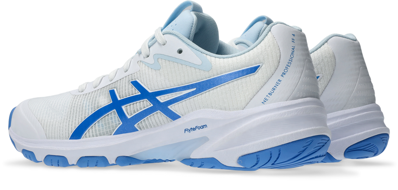 Asics Womens Netburner Professional FF 4 - White/Blue Coast