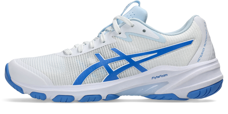 Asics Womens Netburner Professional FF 4 - White/Blue Coast