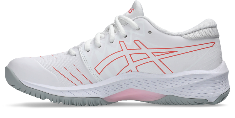 Asics Womens Gel Netburner 21 (D Width) Bio - White/Papaya