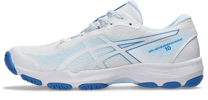 Asics Womens Gel Netburner Academy 10 - White/Light Blue