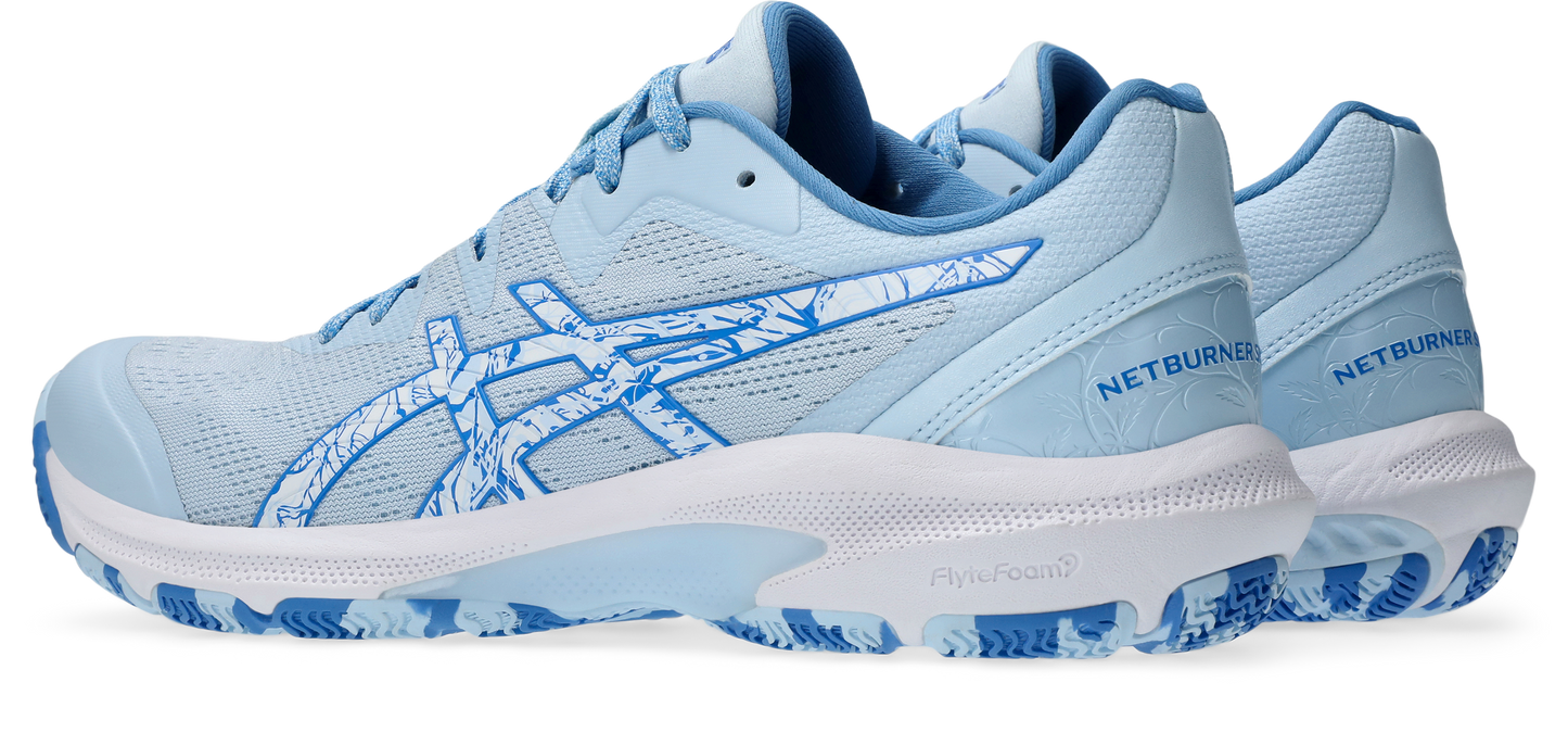 Asics Womens Netburner Shield - Light Blue/White