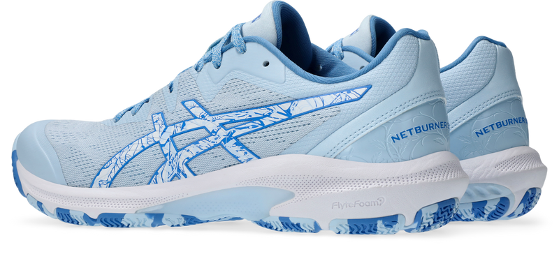 Asics Womens Netburner Shield - Light Blue/White