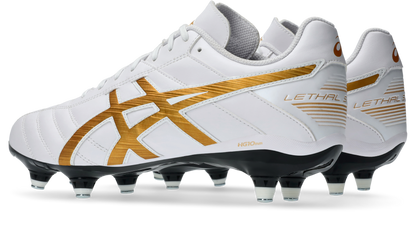 Asics Lethal Speed ST 2 Boots - White/Pure Gold