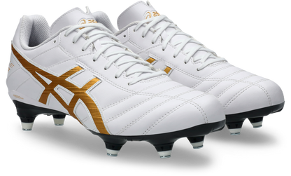 Asics Lethal Speed ST 2 Boots - White/Pure Gold