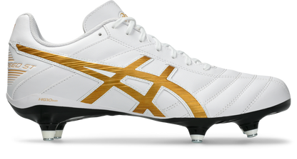 Asics Lethal Speed ST 2 Boots - White/Pure Gold