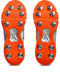 Asis Mens Speed Menace FF Cricket Shoe - White/Shocking Orange