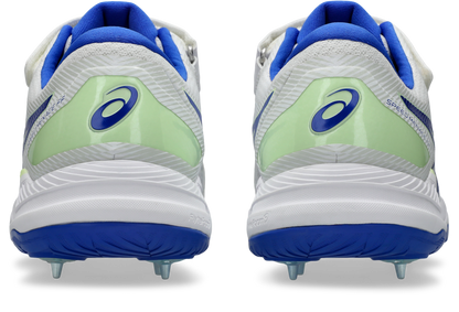 Asis Mens Speed Menace FF Cricket Shoe - White/Neon Blue
