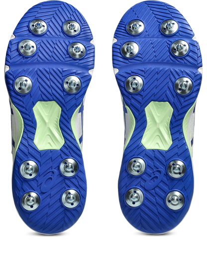 Asis Mens Speed Menace FF Cricket Shoe - White/Neon Blue