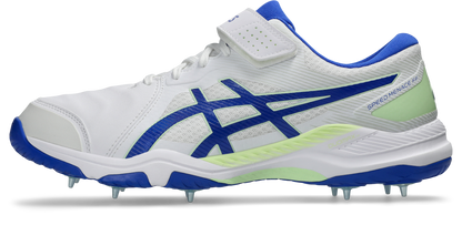 Asis Mens Speed Menace FF Cricket Shoe - White/Neon Blue