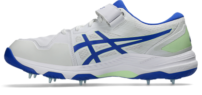 Asis Mens Speed Menace FF Cricket Shoe - White/Neon Blue