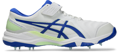 Asis Mens Speed Menace FF Cricket Shoe - White/Neon Blue