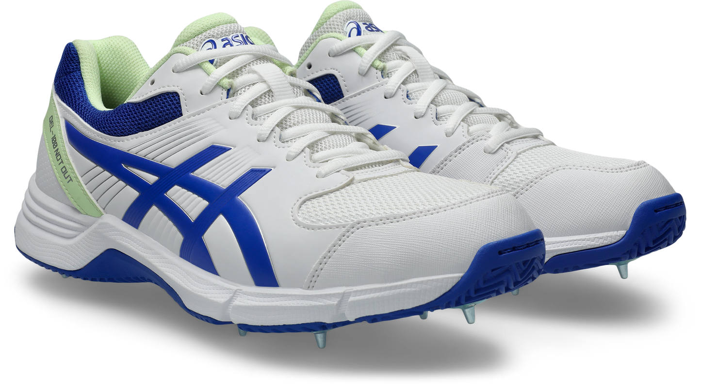 Asics Mens Gel 100 Not Out - White/Neon Blue