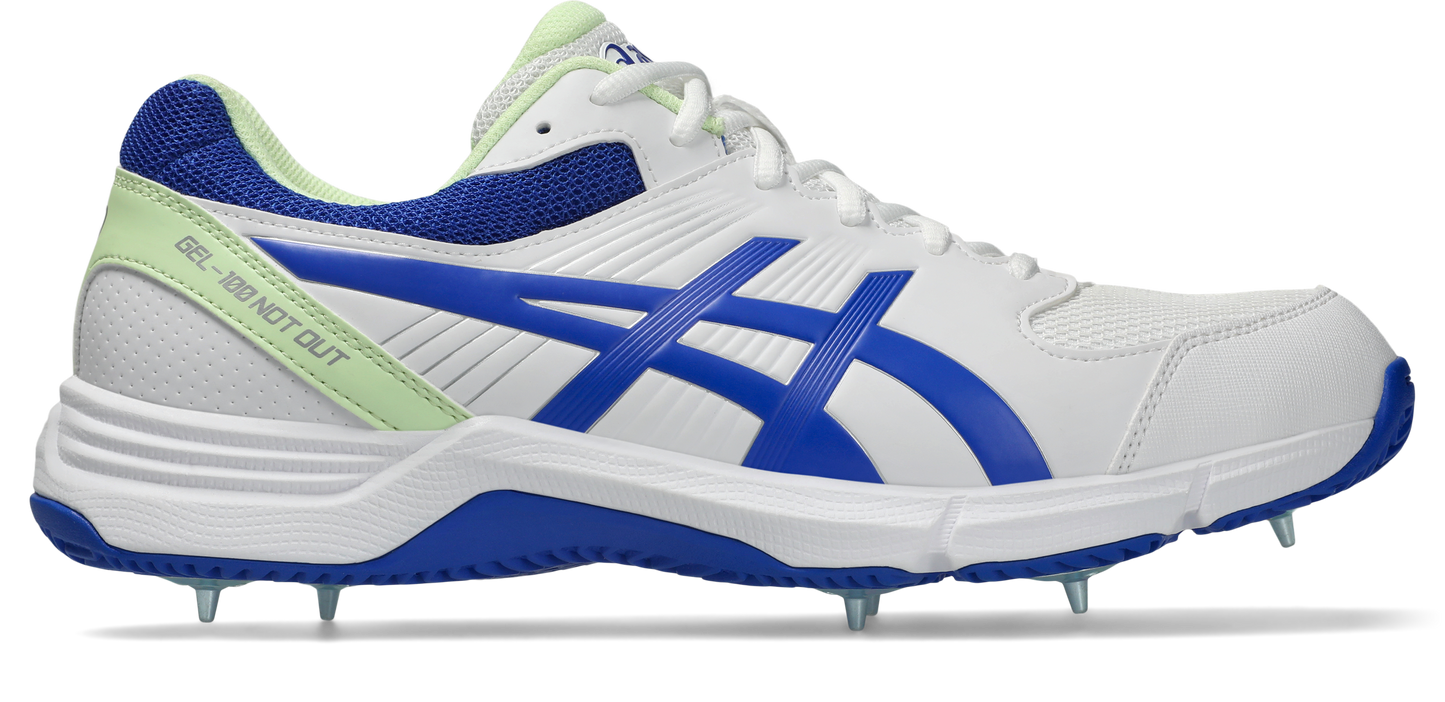 Asics Mens Gel 100 Not Out - White/Neon Blue