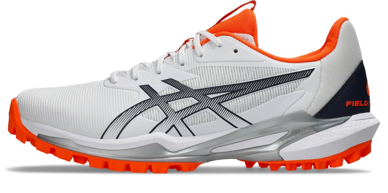 Asics Mens Field Speed FF 2 Hockey Shoe - White/Midnight