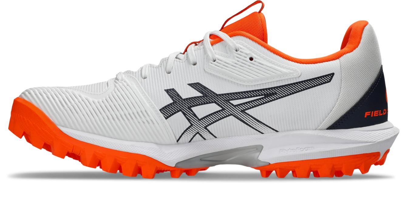 Asics Mens Field Speed FF 2 Hockey Shoe - White/Midnight