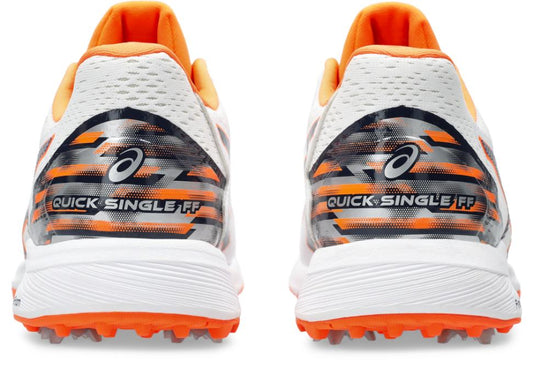 Asics Mens Quick Single Cricket Shoe - White/Midnight