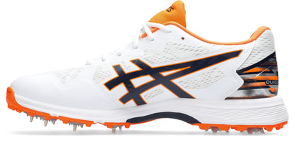 Asics Mens Quick Single Cricket Shoe - White/Midnight