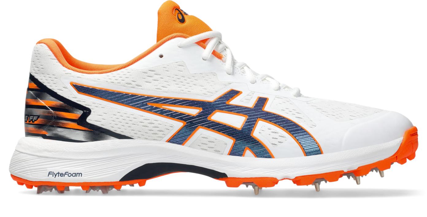 Asics Mens Quick Single Cricket Shoe - White/Midnight