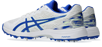 Asics Mens Quick Single - White/Neon Blue