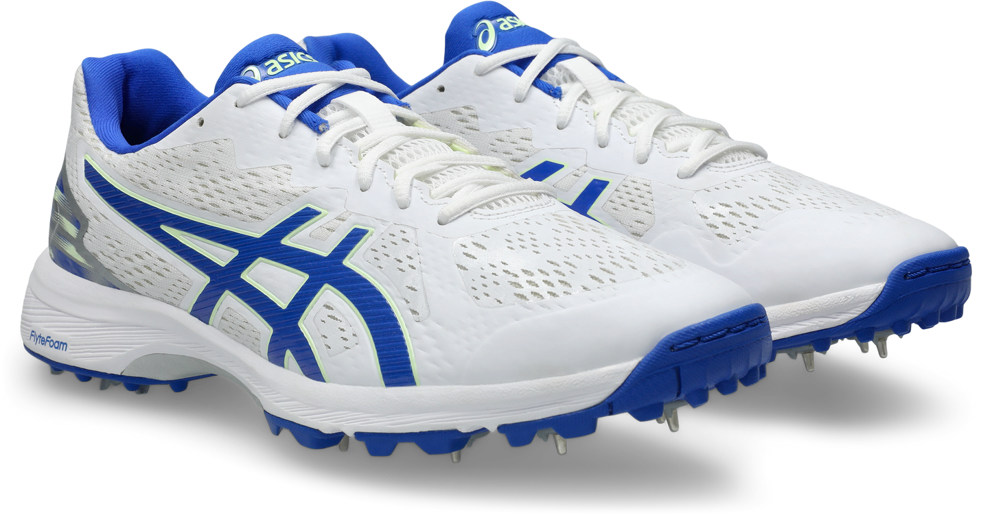 Asics Mens Quick Single - White/Neon Blue