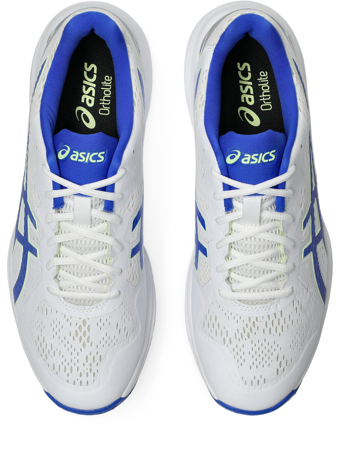 Asics Mens Quick Single - White/Neon Blue