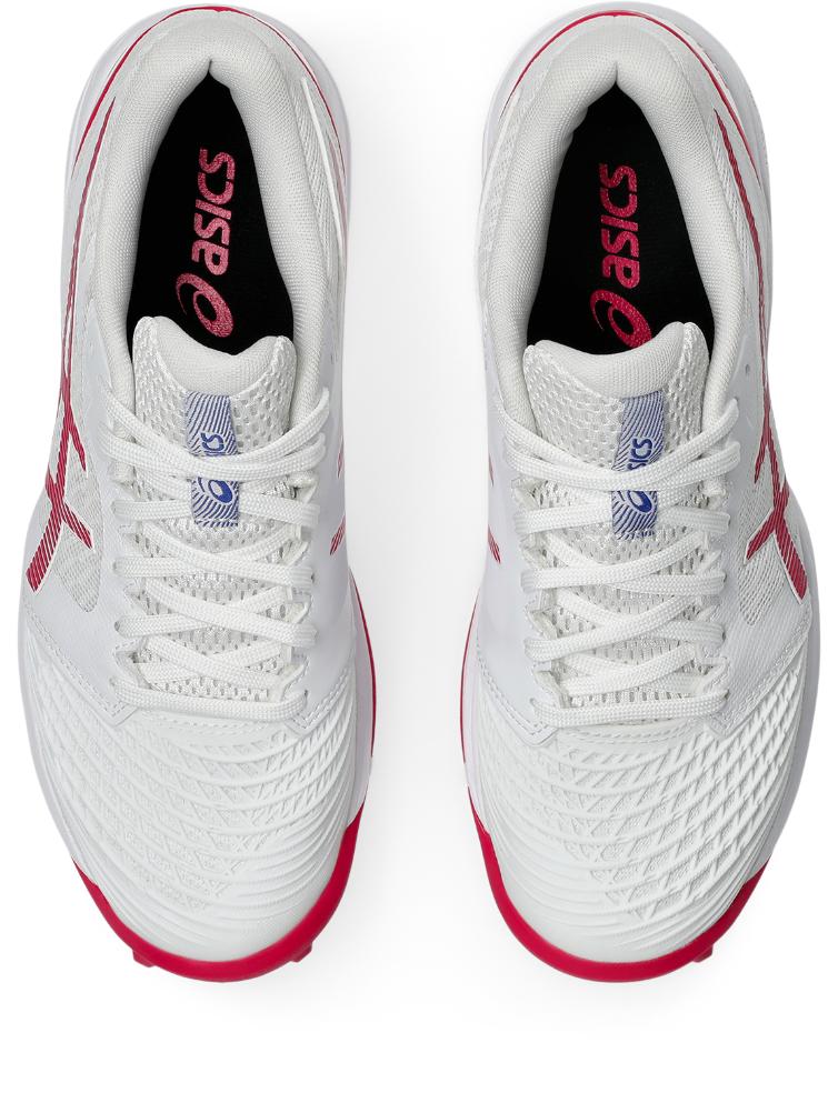 Asics Womens Field Ultimate FF Turf and Hockey Shoe - White/Bright Rose
