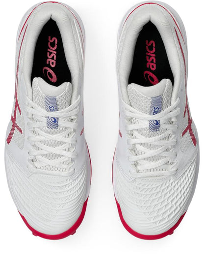 Asics Womens Field Ultimate FF Turf and Hockey Shoe - White/Bright Rose