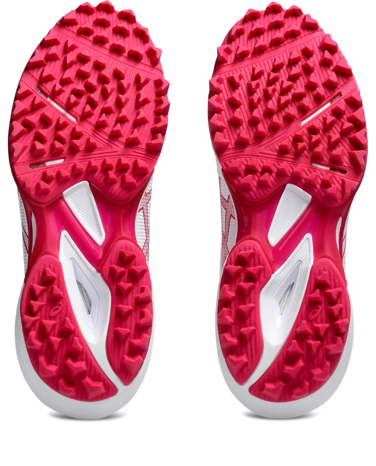 Asics Womens Field Speed FF 2 Hockey Shoe - White/Bright Rose